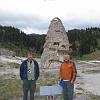 Francisco and Bill in front of Liberty Cap in Mammoth